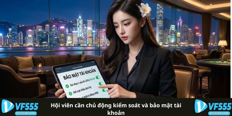 Bảo mật tài khoản ngân hàng liên kết VF555