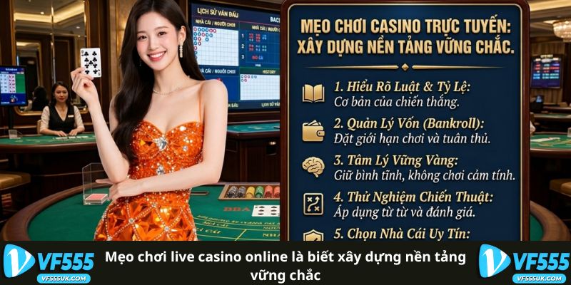 Chơi live casino online trên VF555